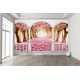Wallpapers mural terrace view with pink trees