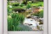 Wallpaper garden view with columns