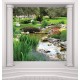 Wallpaper garden view with columns