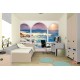 Wallpaper seashore with waves in sunset terrace view Wallpaper seashore with waves in sunset terrace view