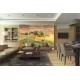 Photo mural beautiful Toscana woоdеn terrace view 