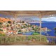 Wallpapers mural wooden terrace view the Greek island Wallpapers mural wooden terrace view the Greek island
