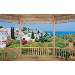 Wallpapers mural terrace with a beautiful view of Spain