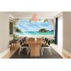 Wallpapers mural 3d view terrace and islands flora Wallpapers mural 3d view terrace and islands flora