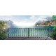 Wallpapers beautiful view over the metal parapet with coastal town Wallpapers beautiful view over the metal parapet with coastal town