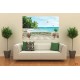 Wallpapers 3d seaview palms over railing Wallpapers 3d seaview palms over railing
