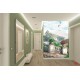 Photo mural terrace with beautiful views of the castle and waterfall