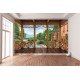 Photo mural veranda of a sea villa and garden