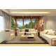 Photo mural veranda of a sea villa and garden