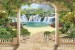 Wallpapers beautiful view of waterfalls through columns