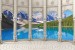 Photo mural natural landscape classic columns on a mountain lake