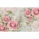 Wall murals porcelain 3D relief pink flowers in 2 variants