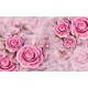 Wall murals porcelain 3D relief pink flowers in 2 variants
