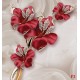 Wallpapers 3D glossy flower bases with effect on embossing 2 in colors Wallpapers 3D glossy flower bases with effect on embossing 2 in colors