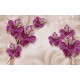 Wallpapers 3D glossy flower bases with effect on embossing 2 in colors Wallpapers 3D glossy flower bases with effect on embossing 2 in colors