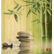 Photo mural spa with bamboo background wooden structure Photo mural spa with bamboo background wooden structure