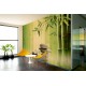 Photo mural spa with bamboo background wooden structure Photo mural spa with bamboo background wooden structure