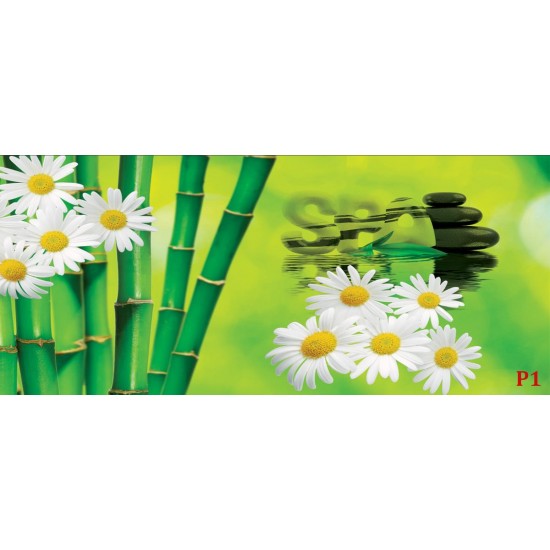Wallpapers mural a spa composition with bamboo and daisies Wallpapers mural a spa composition with bamboo and daisies