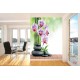 Wallpapers branch purple orchid and spa stones Wallpapers branch purple orchid and spa stones