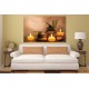 Wallpapers mural romantic spa composition with candles Wallpapers mural romantic spa composition with candles