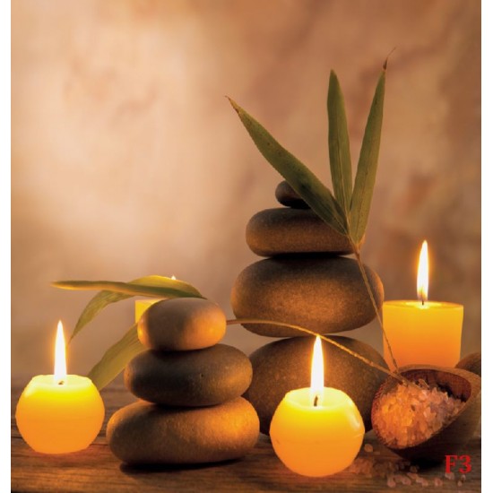 Wallpapers mural romantic spa composition with candles Wallpapers mural romantic spa composition with candles