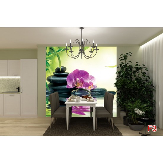 Wallpapers spa composition with orchid and stones Wallpapers spa composition with orchid and stones