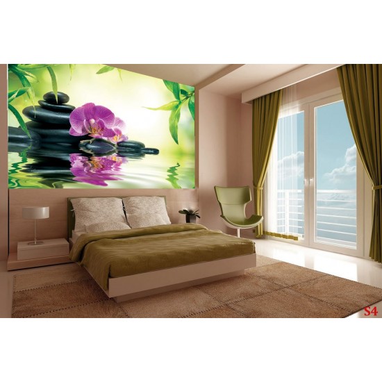 Wallpapers spa composition with orchid and stones Wallpapers spa composition with orchid and stones