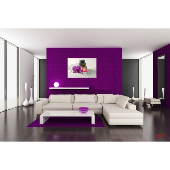 Wallpapers mural orchid with sand Wallpapers mural orchid with sand