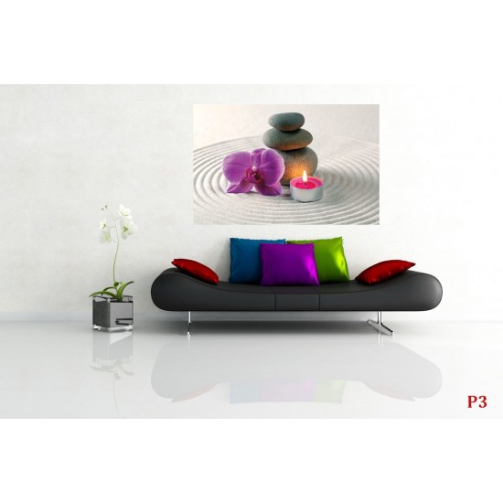 Wallpapers mural orchid with sand Wallpapers mural orchid with sand