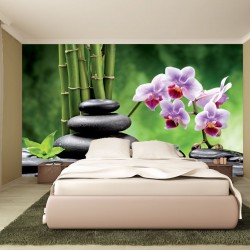 Wallpapers spa composition with orchid branch