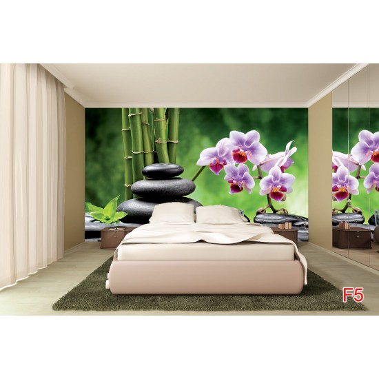 Wallpapers spa composition with orchid branch