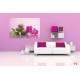 Wallpapers mural orchid and spa stones in pink background
