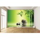 Photo mural bamboo and grey spa stones Photo mural bamboo and grey spa stones