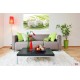 Wall murals spa orchids in white and green