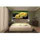 Photo mural spa stones and yellow orchids Photo mural spa stones and yellow orchids
