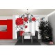 Wall murals 3d model red roses in tunnel Wall murals 3d model red roses in tunnel