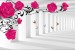 Wall murals 3d model pink roses in tunnel