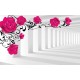 Wall murals 3d model pink roses in tunnel Wall murals 3d model pink roses in tunnel