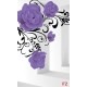 Wall murals 3d mode purple roses in tunnel Wall murals 3d mode purple roses in tunnel