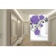 Wall murals 3d mode purple roses in tunnel Wall murals 3d mode purple roses in tunnel