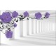 Wall murals 3d mode purple roses in tunnel Wall murals 3d mode purple roses in tunnel