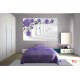 Wall murals 3d mode purple roses in tunnel Wall murals 3d mode purple roses in tunnel