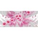 Wall murals 3d abstraction with flowers and pink diamonds