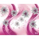 Wall murals 3d diamond jewelry flowers in pink Wall murals 3d diamond jewelry flowers in pink
