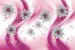 Wall murals 3d diamond jewelry flowers in pink
