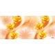 Wall murals 3d composition with orange orchids and butterflies Wall murals 3d composition with orange orchids and butterflies