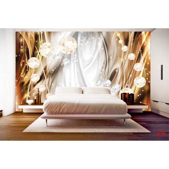 Wall murals 3d abstract diamonds in 2 colors Wall murals 3d abstract diamonds in 2 colors