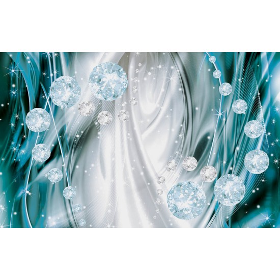 Wall murals 3d abstract diamonds in 2 colors Wall murals 3d abstract diamonds in 2 colors