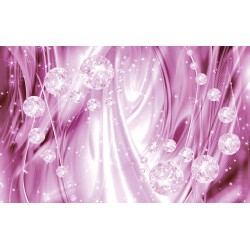 Wall murals 3d abstract diamonds in pink Wall murals 3d abstract diamonds in pink