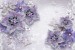 Wall murals diamond jewelery in purple with butterflies and pearls